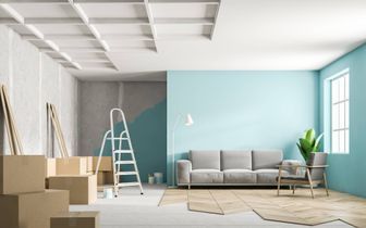 CB Renovation & Reinigung Service – Wohnzimmer wird gestrichen