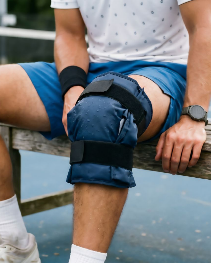 Blessure au genou lors d'une séance de tennis
