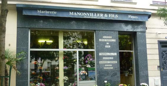 Façade pompes funèbres à Paris 14