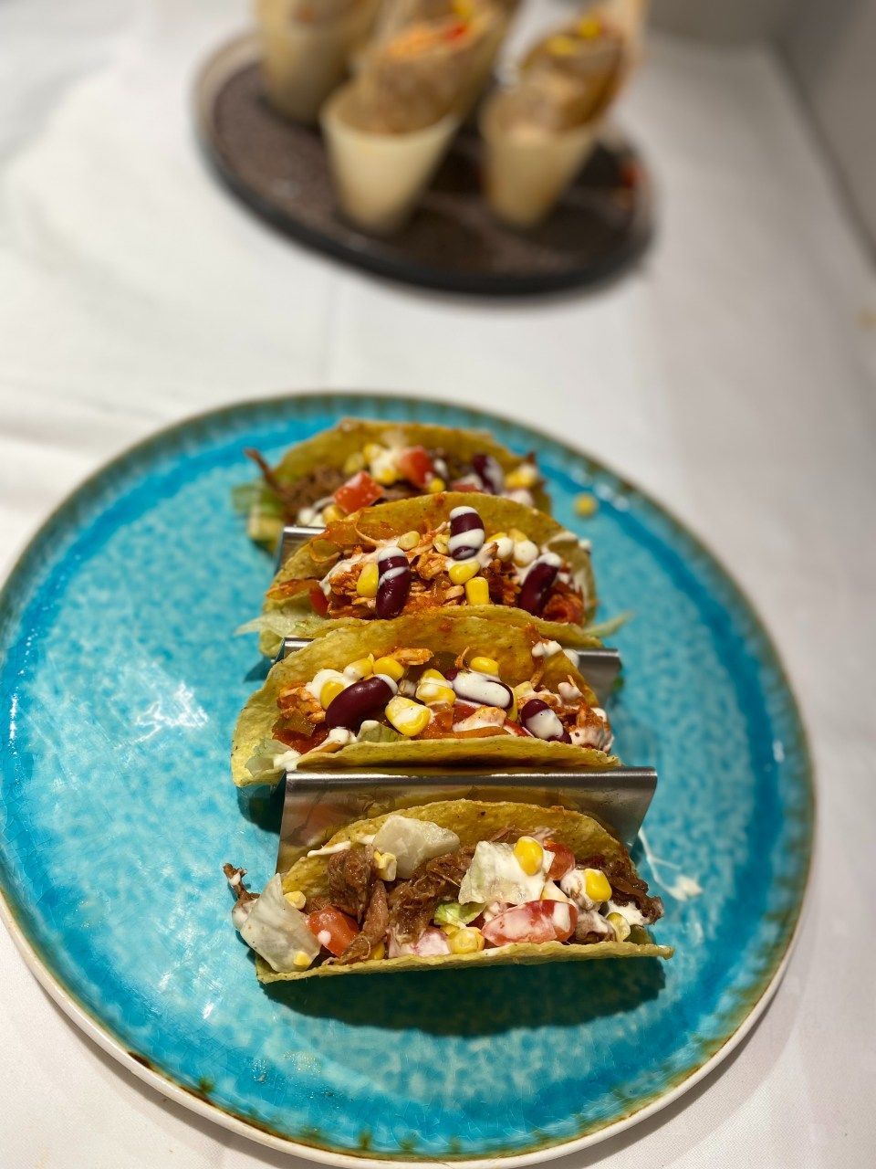 mexicaanse taccos op een bord