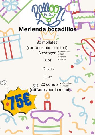 Menu for 
