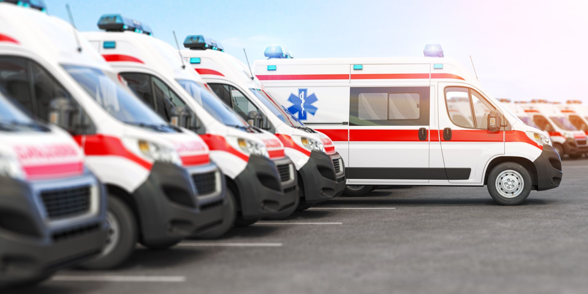 Flotte d'ambulances