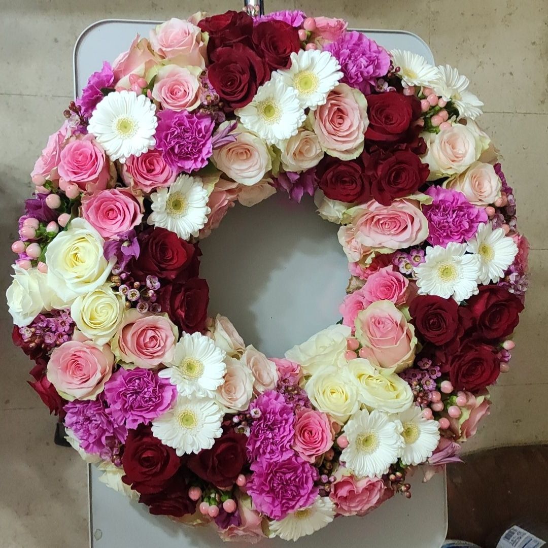 Suspension avec fleurs sèches