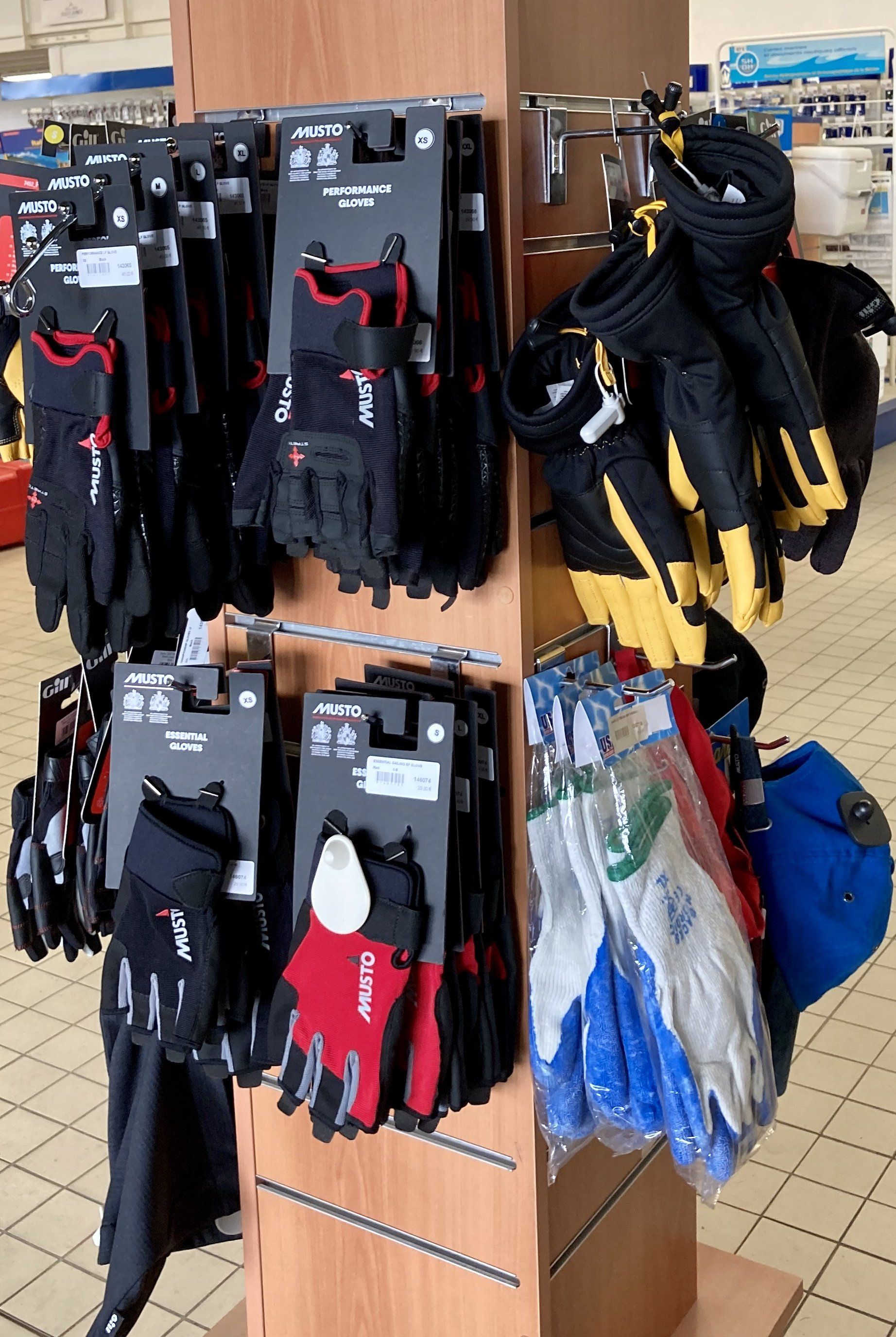 Gants vêtements de mer