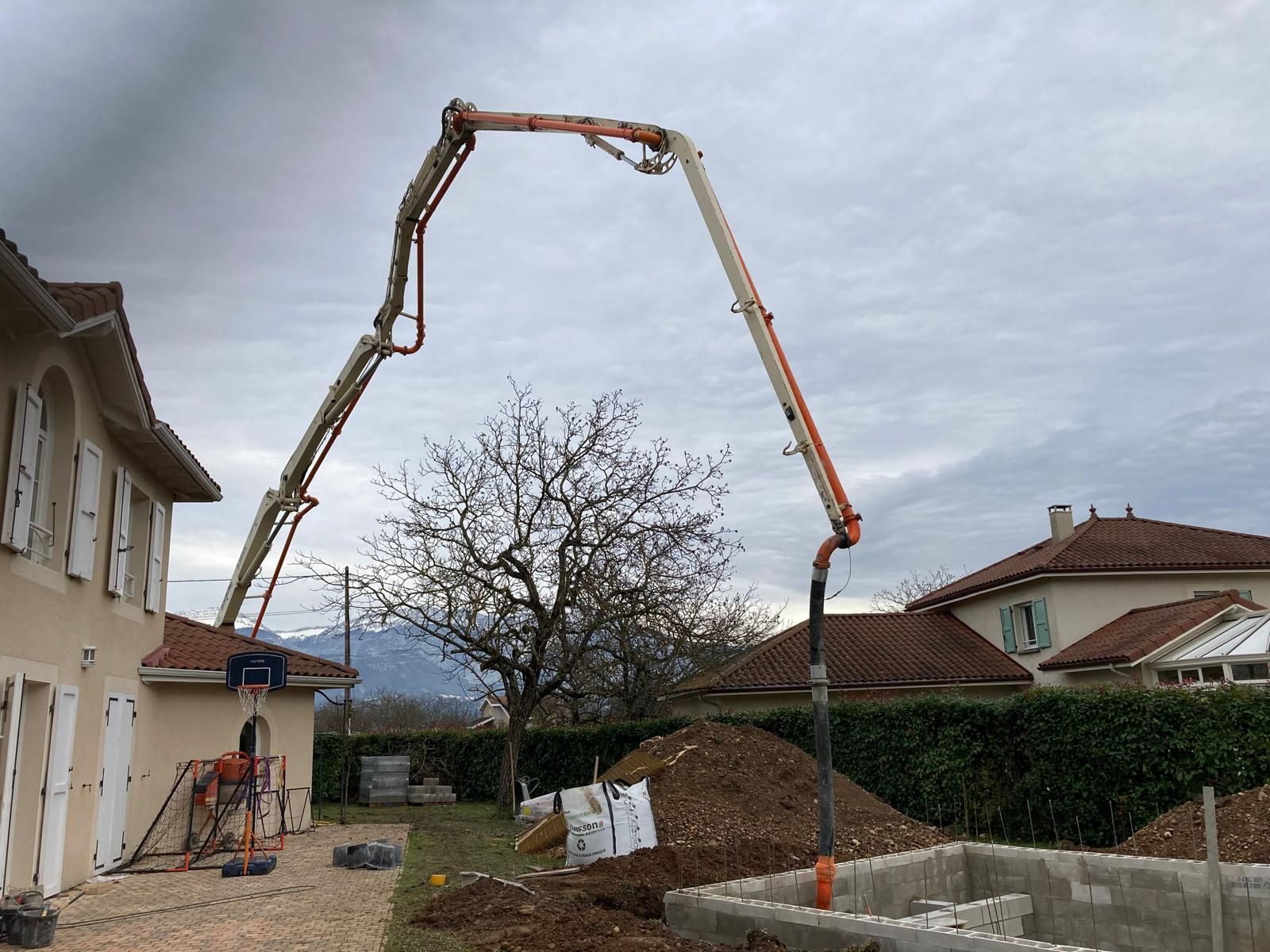 Travaux avec mini-pelle