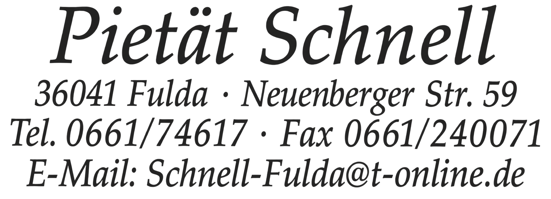 Pietät Schnell- Bestattungsinstitut-logo