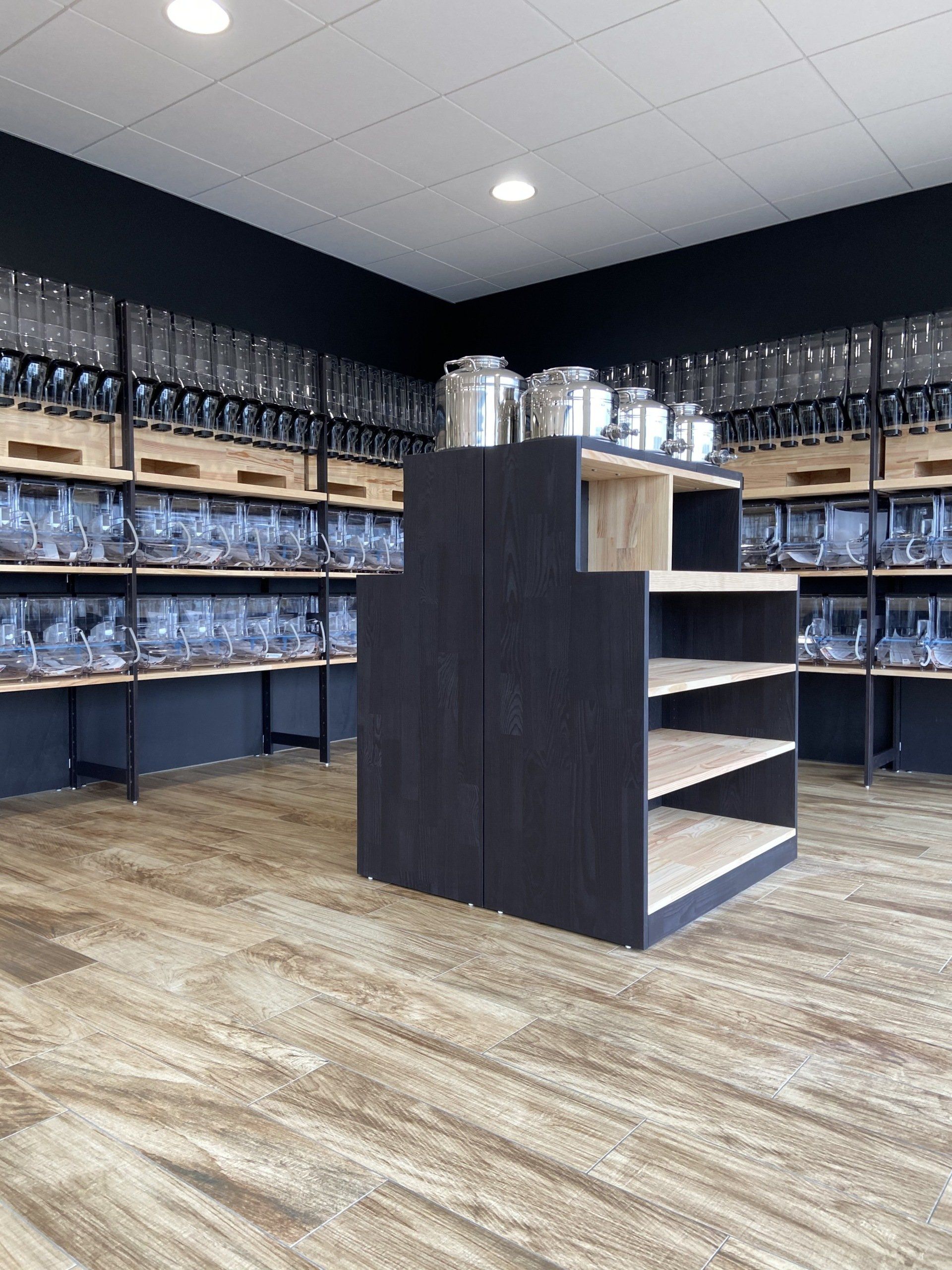 Aménagment de boutique vrac