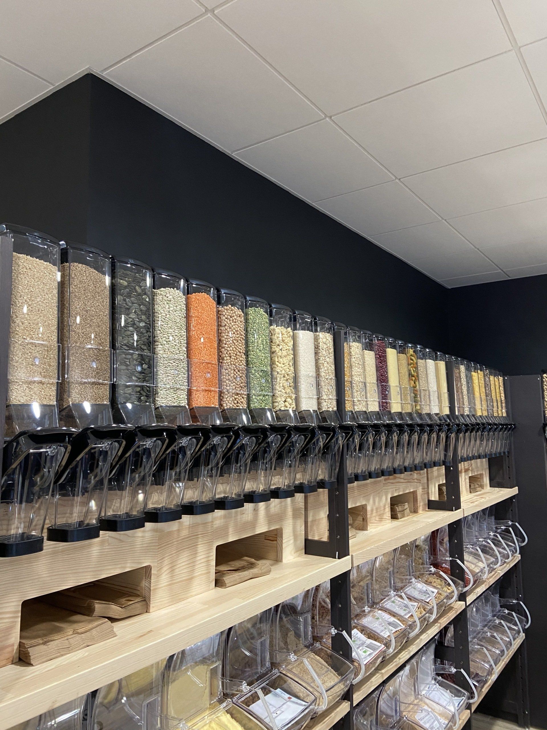 Présentoire de boutique vrac