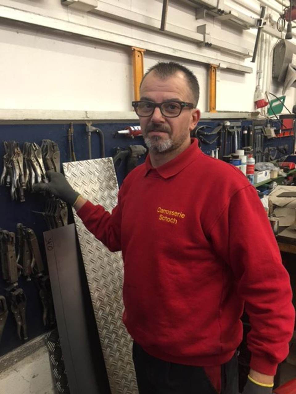 Mitarbeiter der Carrosserie W. Schoch GmbH