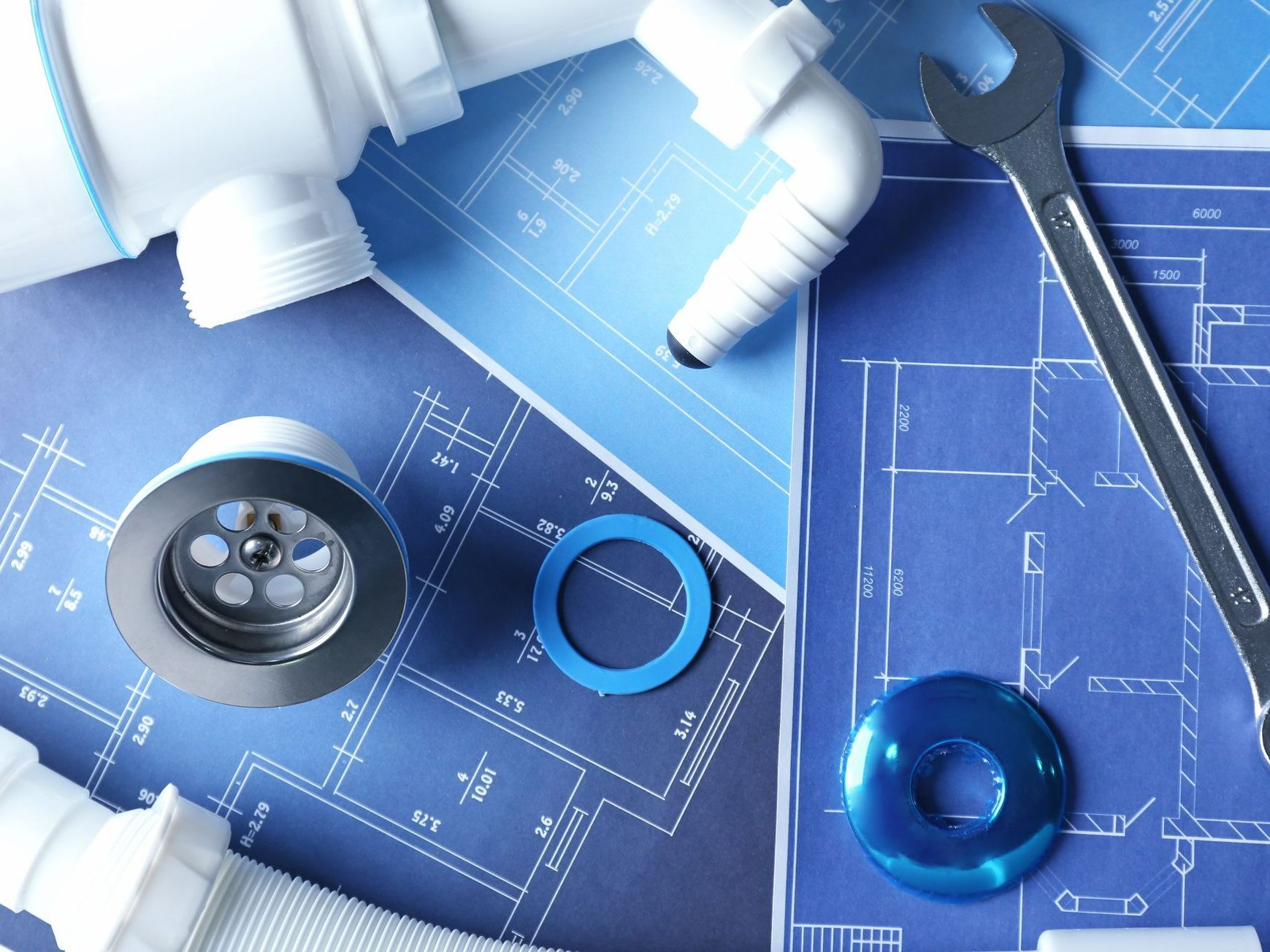 Plomberie, plan et outils