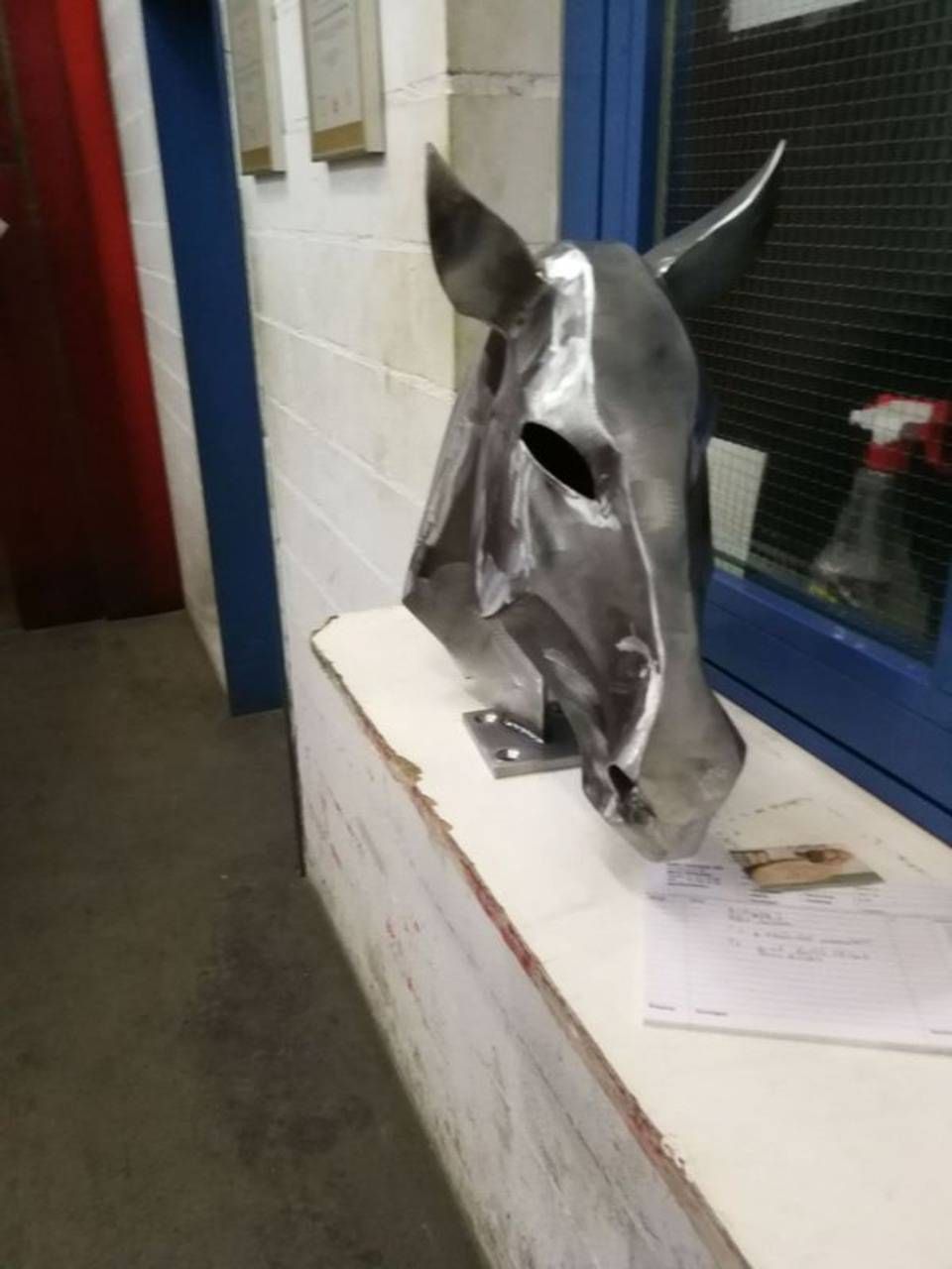 Pferdekopf verzinkt aus Metall, Kälin Galvanik AG