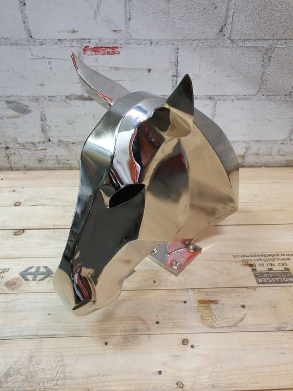 Pferdekopf verzinkt aus Metall, Kälin Galvanik AG