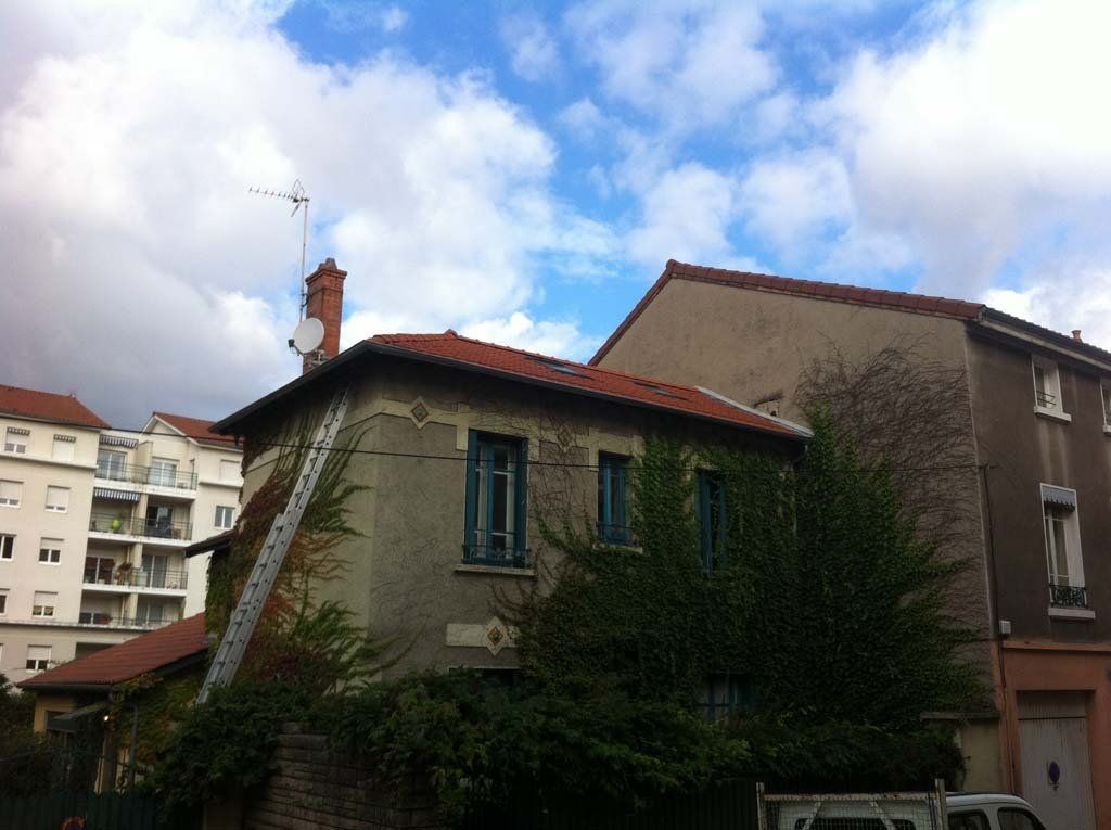 Rénovation sur toit haut