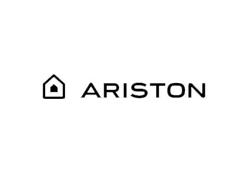 Logotipo de Ariston: icono de la casa con el texto