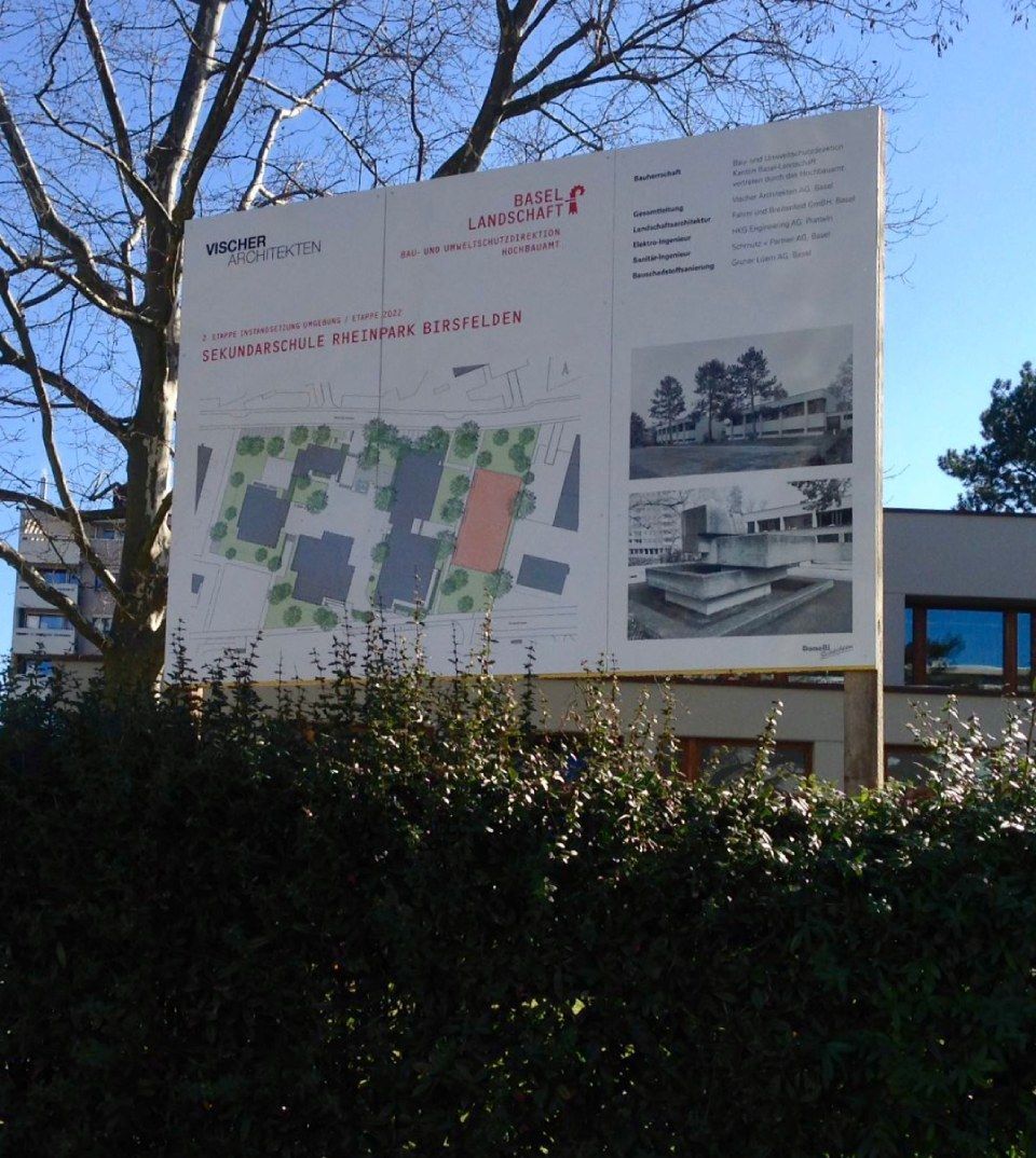 Schilder für eine Baustelle