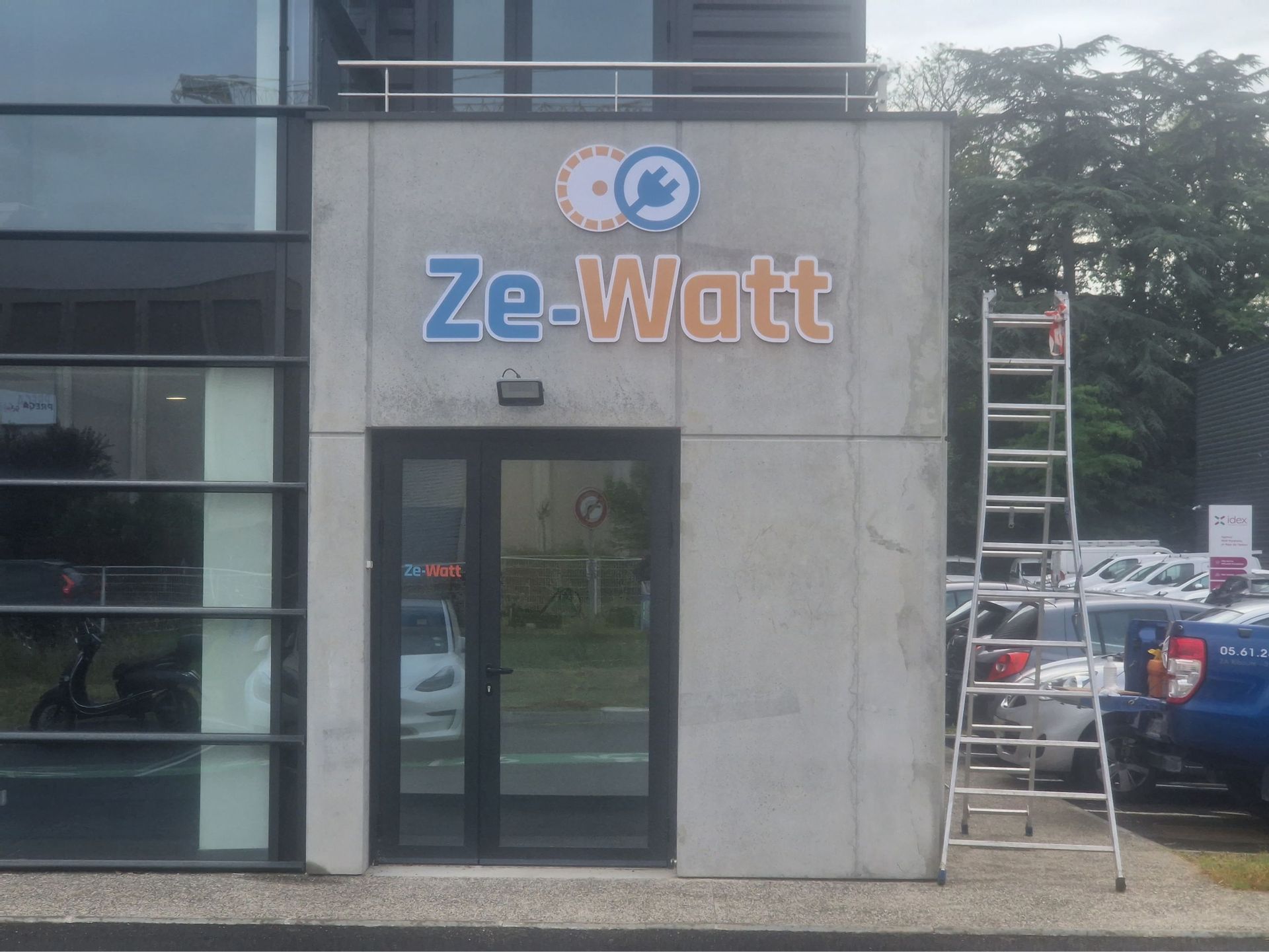 Enseigne mural de magasin