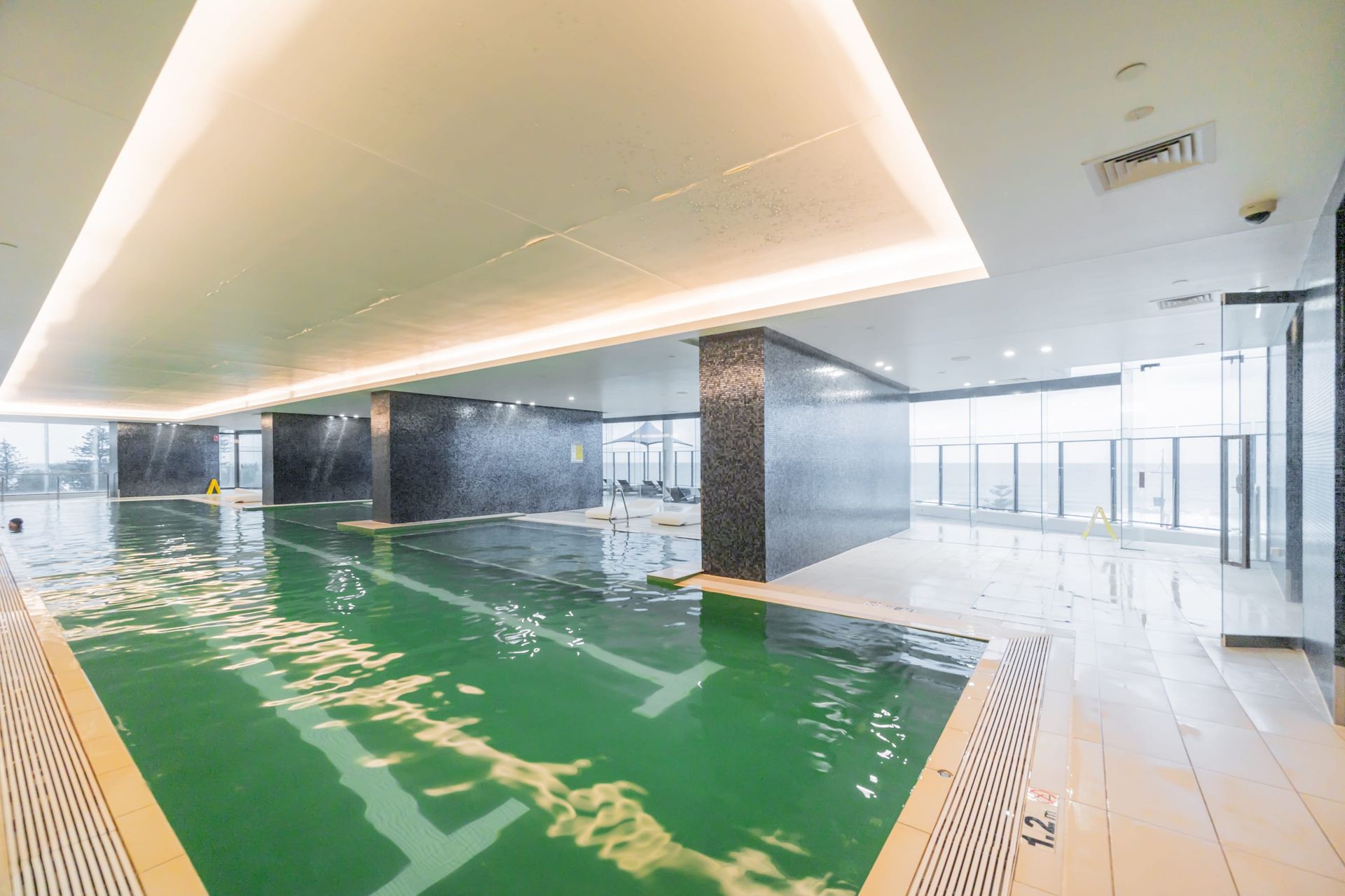 A large indoor swimming pool in Soul resort