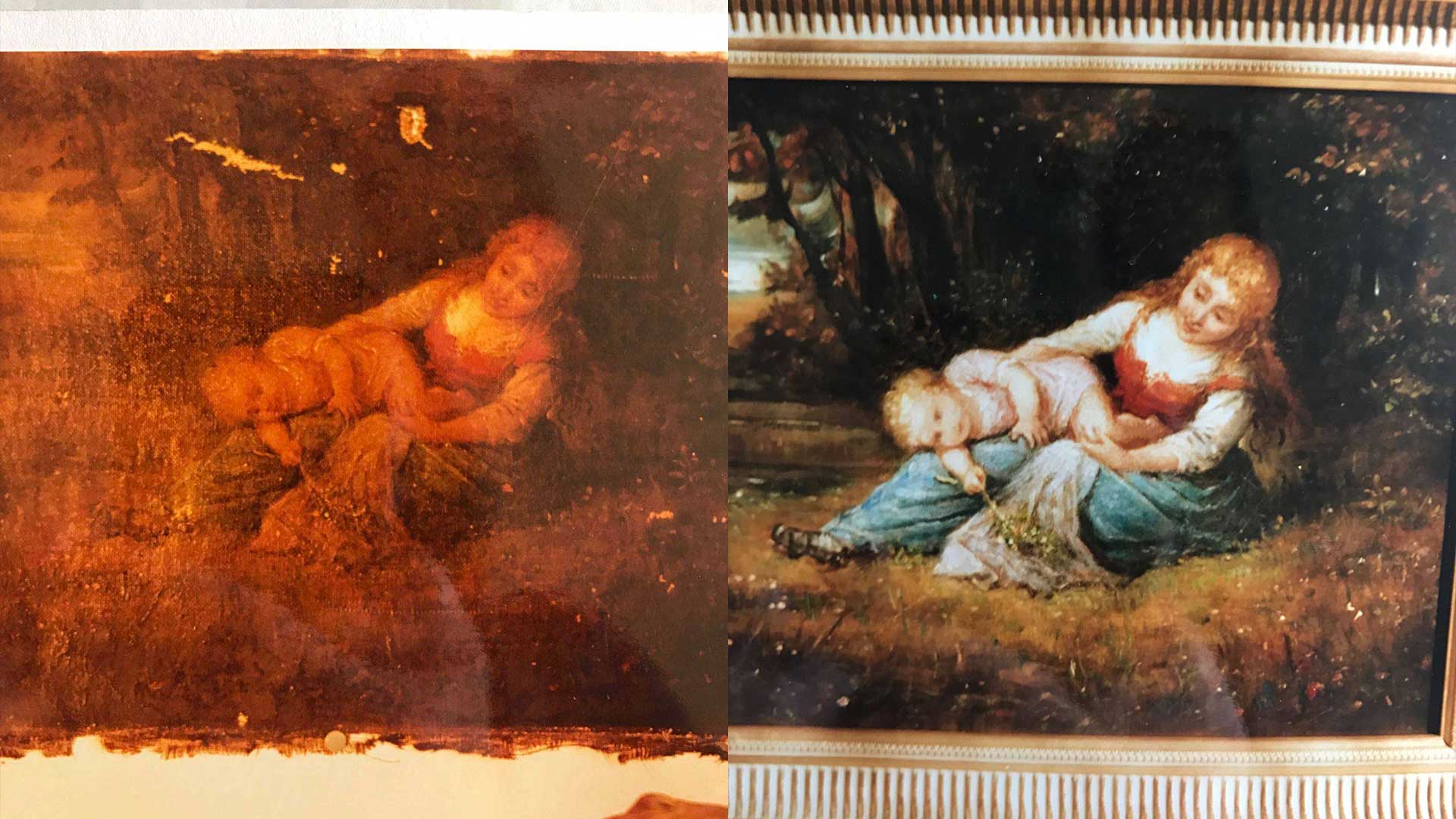 Restauration de tableau par Anne Joubert