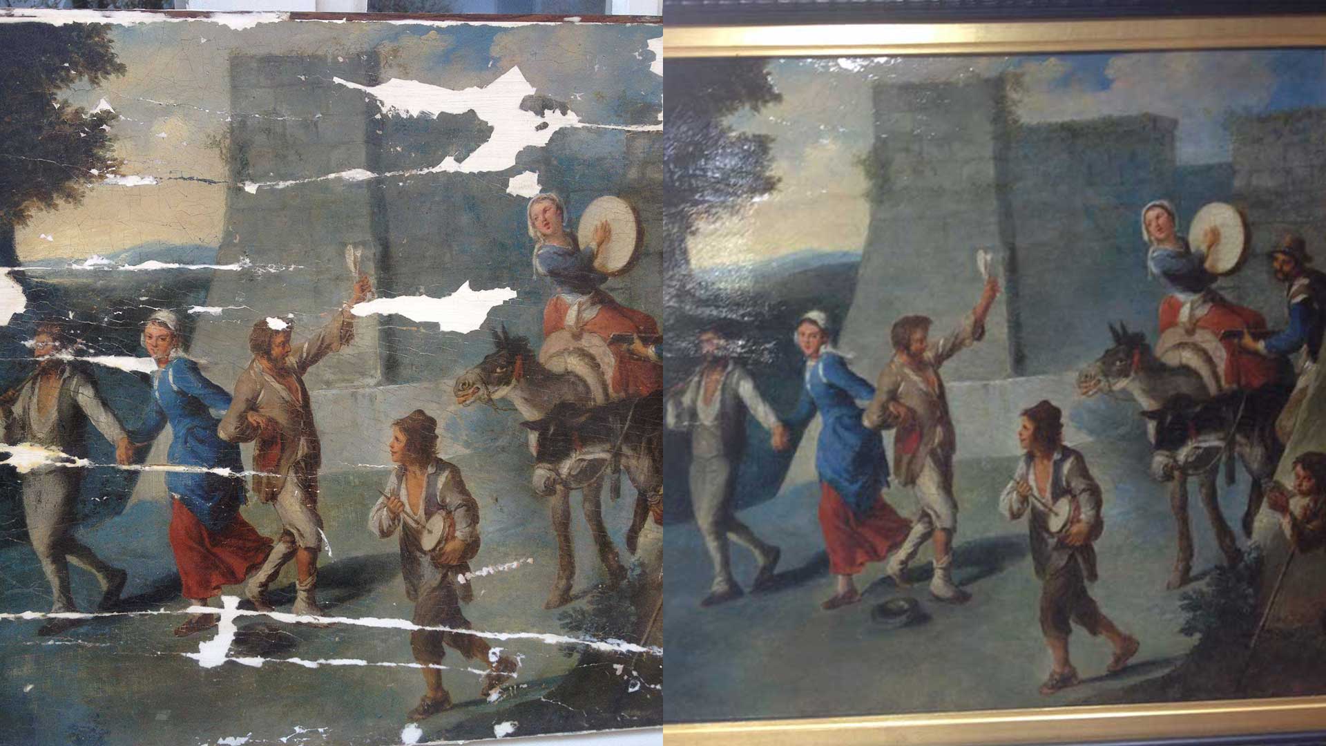 Restauration de tableau par Anne Joubert