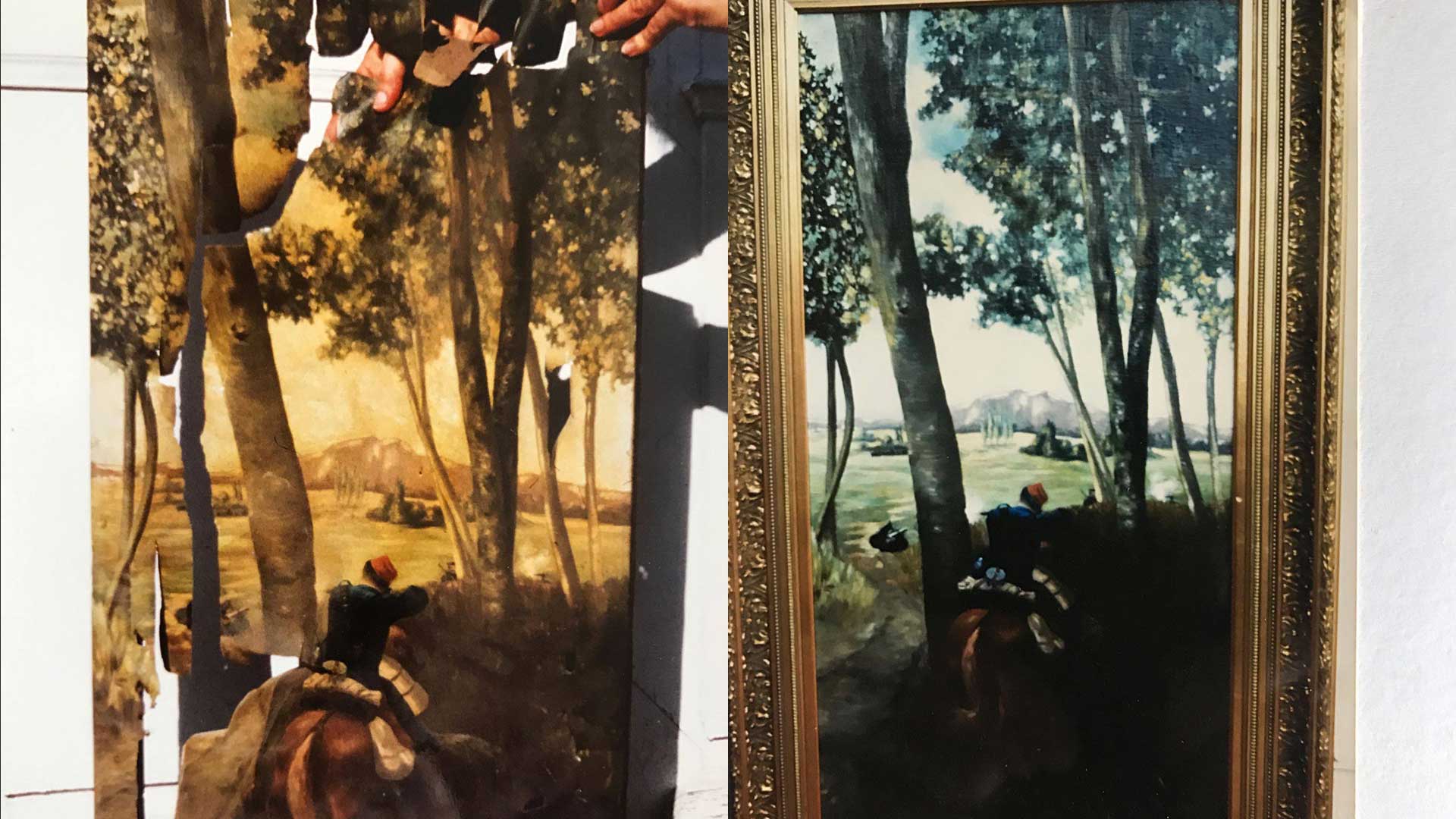 Restauration de tableau par Anne Joubert