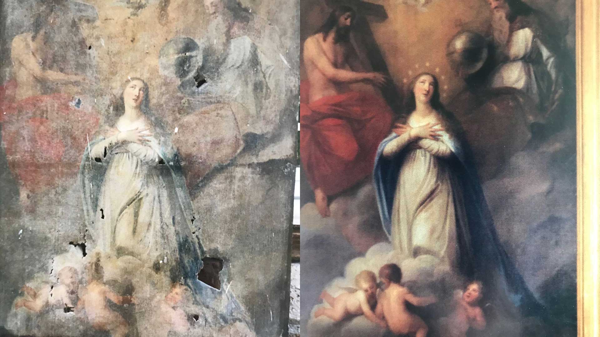 Restauration de tableau par Anne Joubert