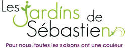 Vers la page d'Accueil. Logo de l'entreprise Les Jardins de Sébastien.