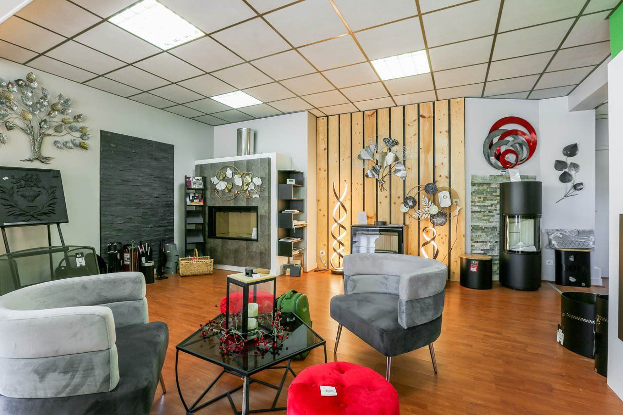 Mobilier de décoration du showroom