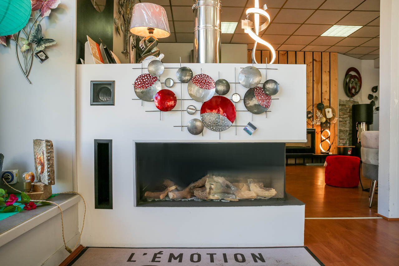 Cheminée sur mesure moderne