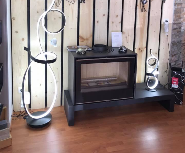 Insert de cheminée noir