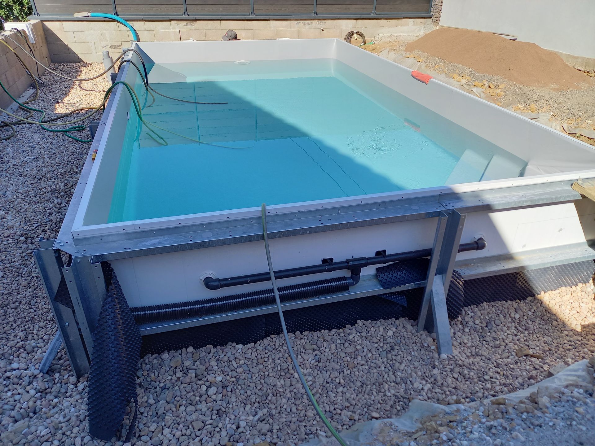 Installation piscine enterrée modulaire 4