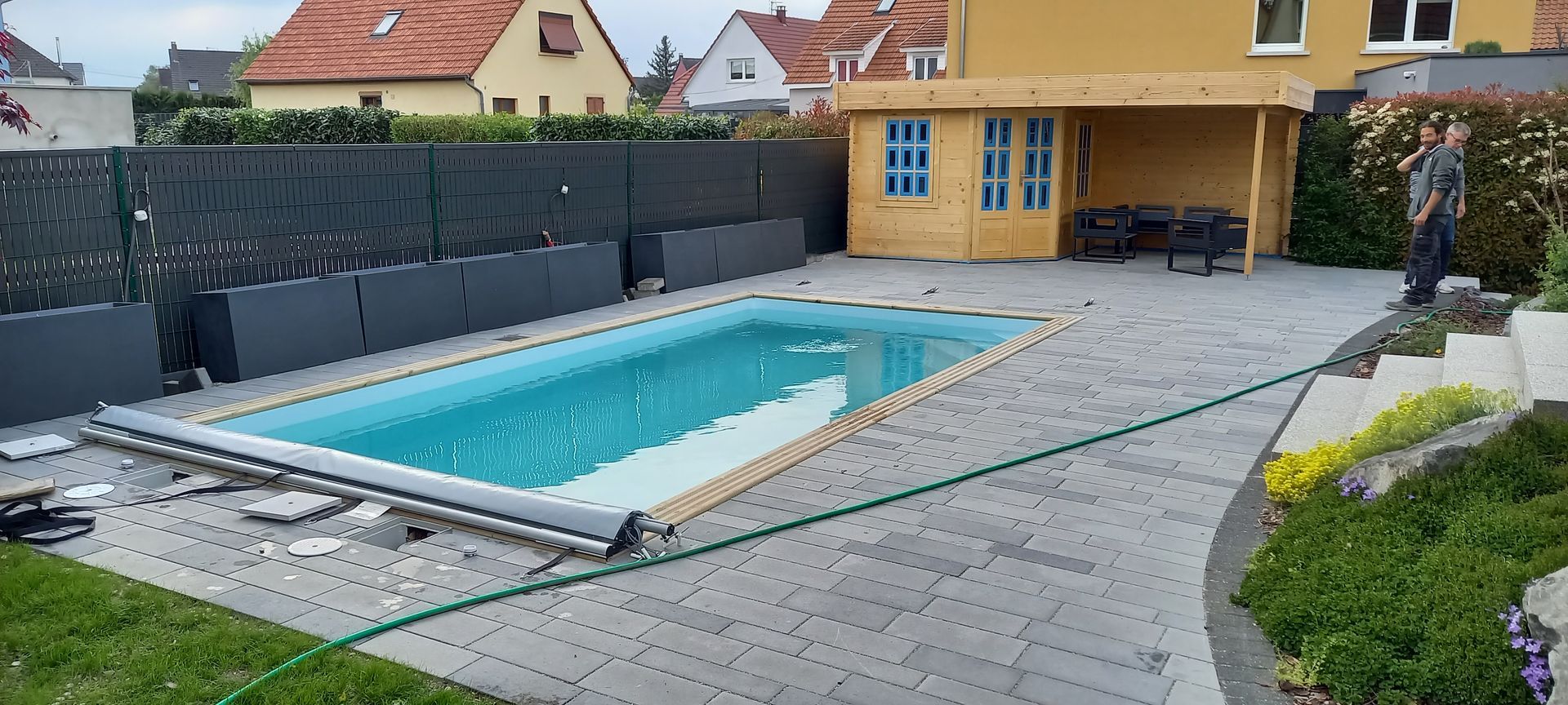 piscine enterrée blanche 2