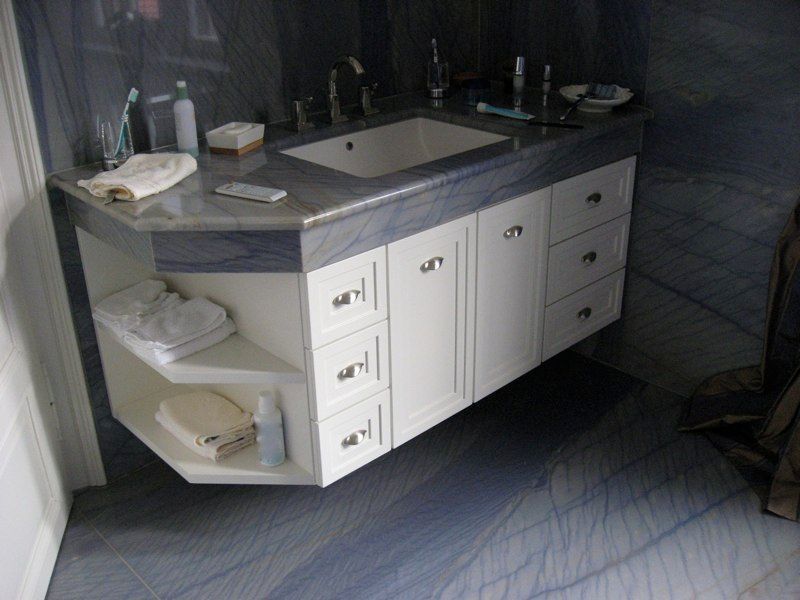 Badezimmer Unterschrank weiß