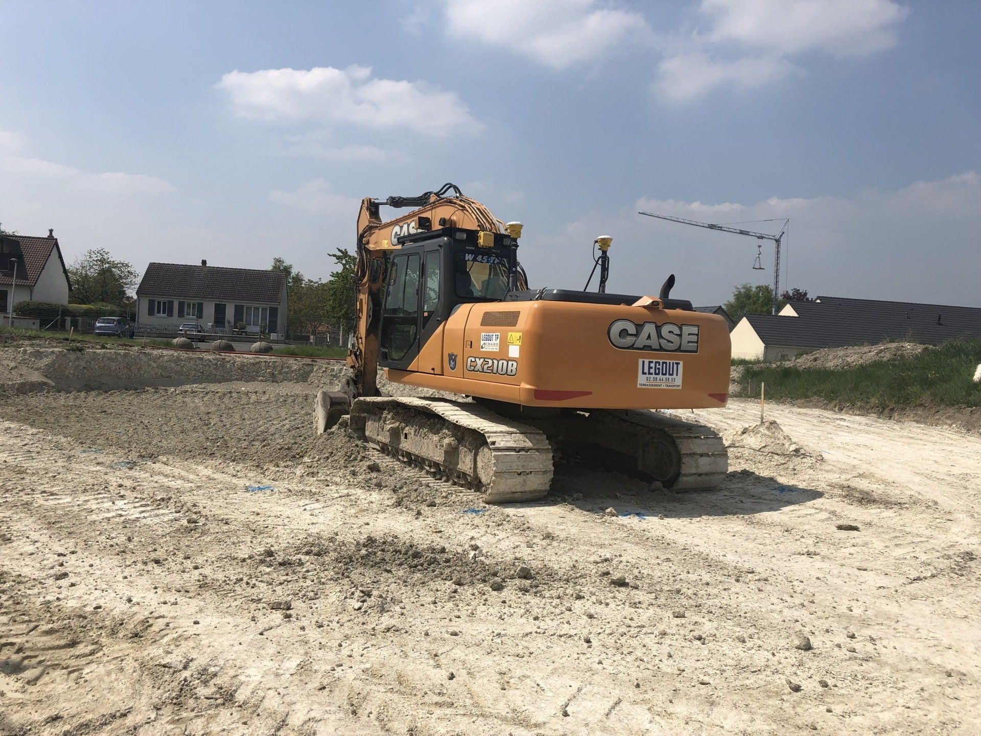 Pelleteuse et tractopelle