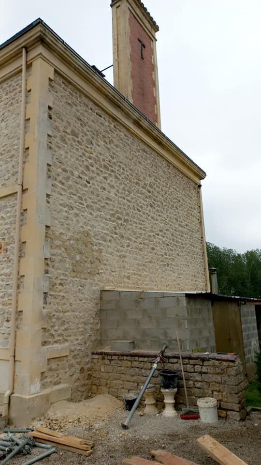 Maison en pierres après des travaux