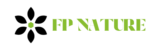 Un logo pour fp nature avec une fleur au milieu