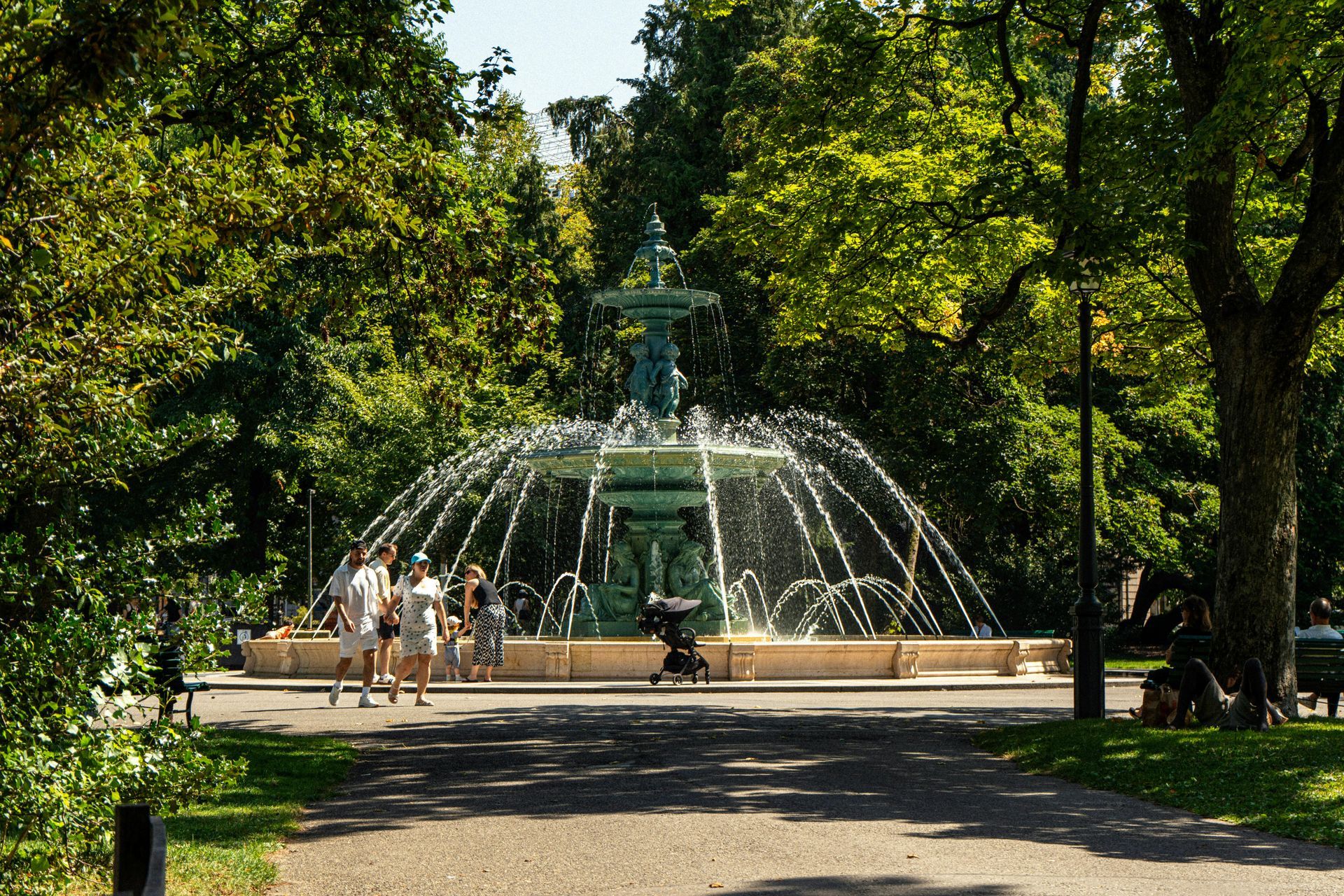 Un homme est debout sur une échelle dans un arbre.
