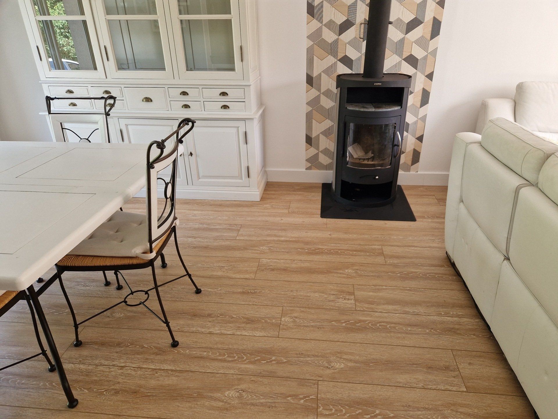 Dalles pvc avec séjour