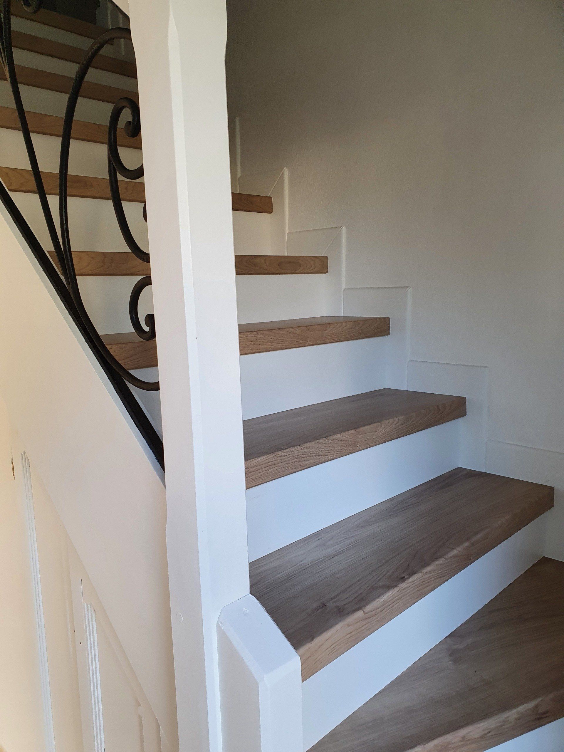 Habillage sur escalier vue de profil