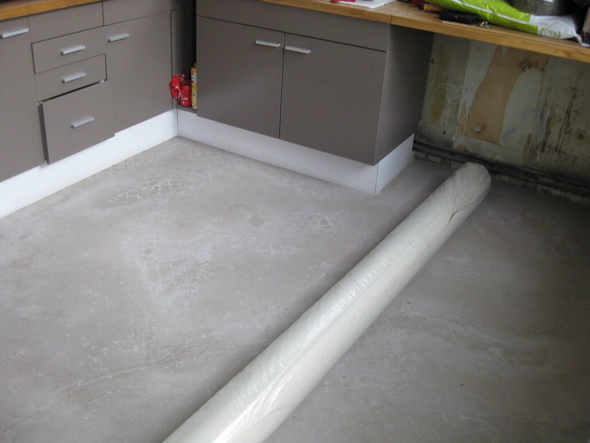 Ragréage après intervention