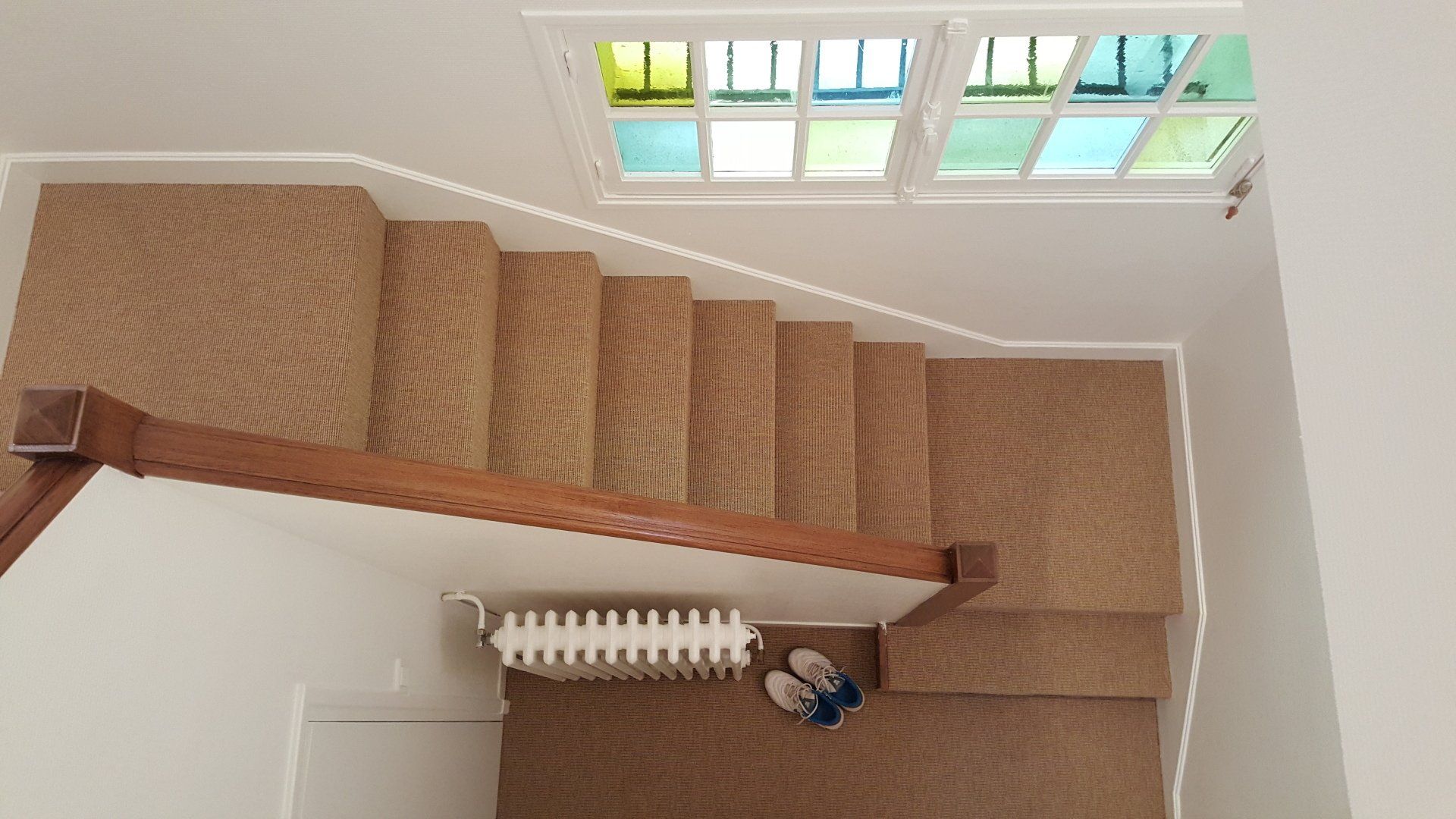 Escalier en sisal marron