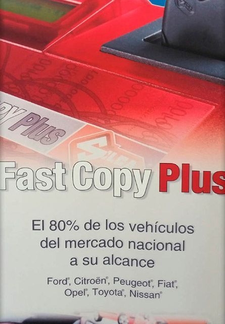 Un cartel que dice copia rápida plus