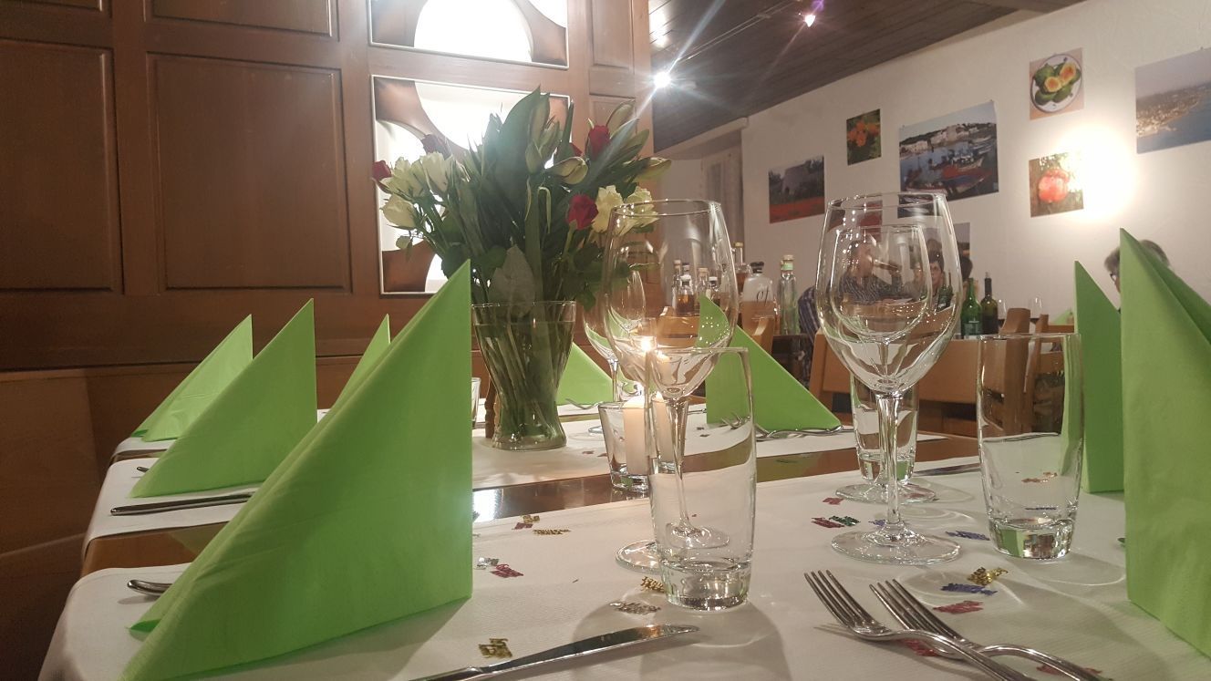 Tischdekoration- Restaurant De Finibus Terrae