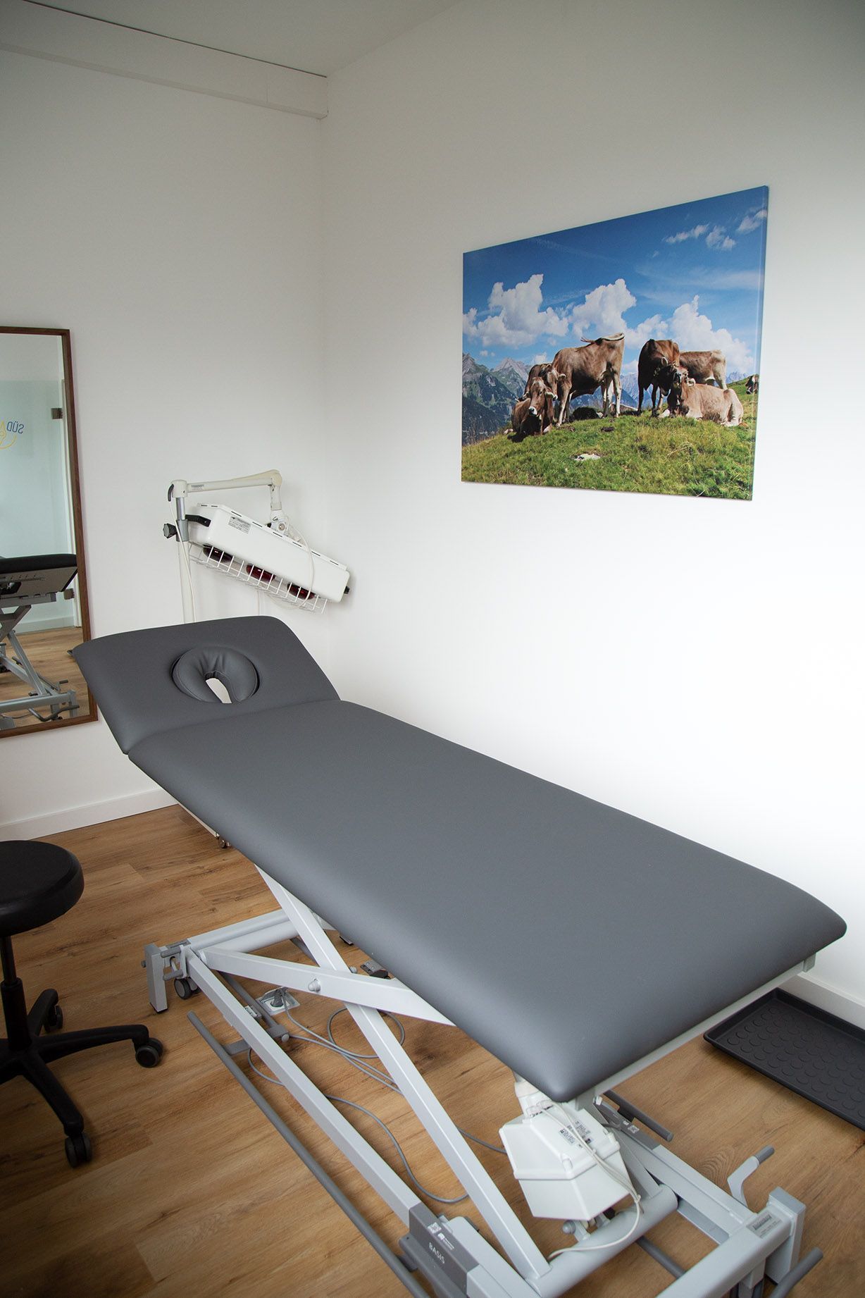 Behandlungsraum Süden in der Physiopraxis Körperkompass in Egelsbach