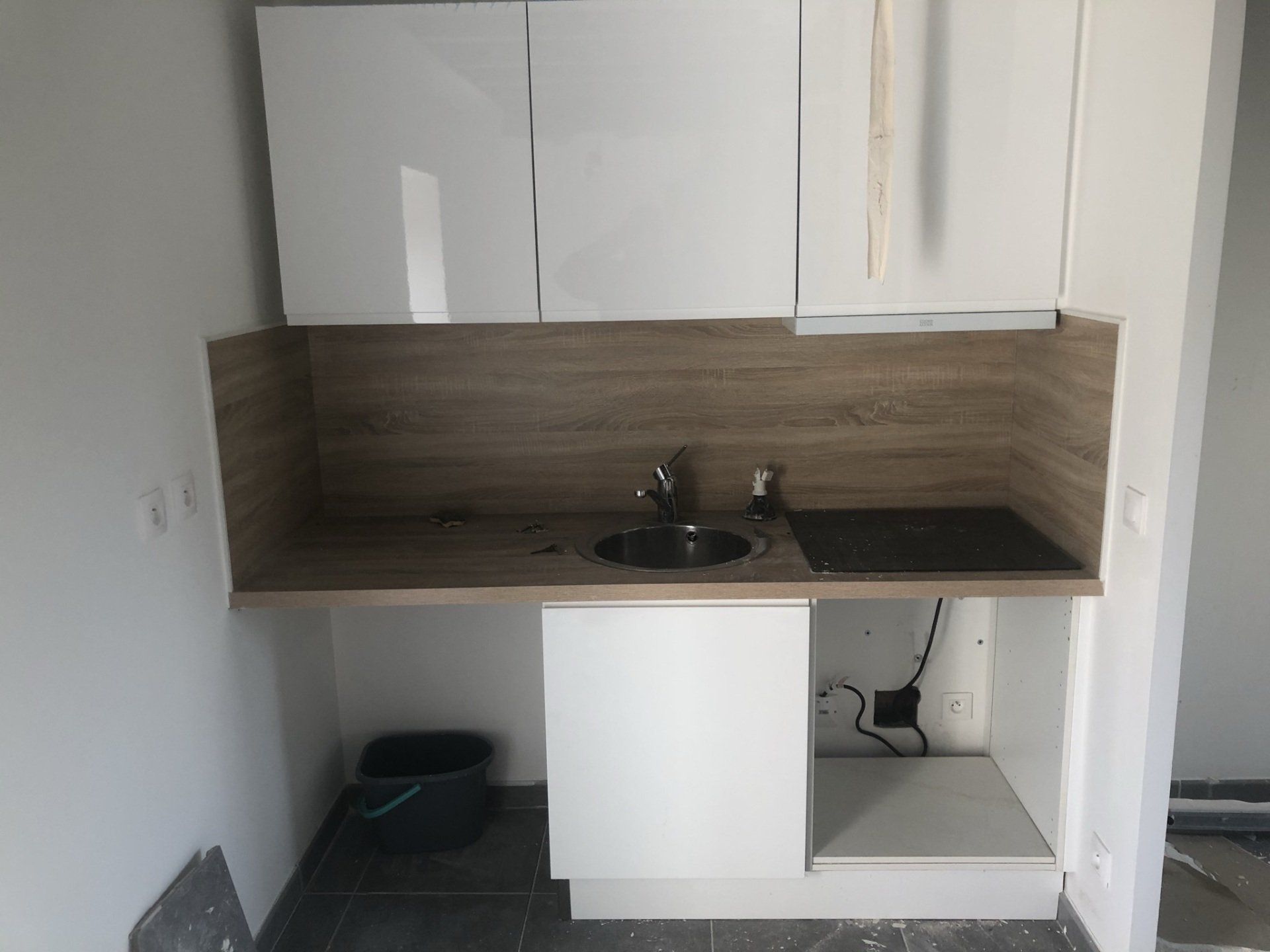 Cuisine en cours d'installation