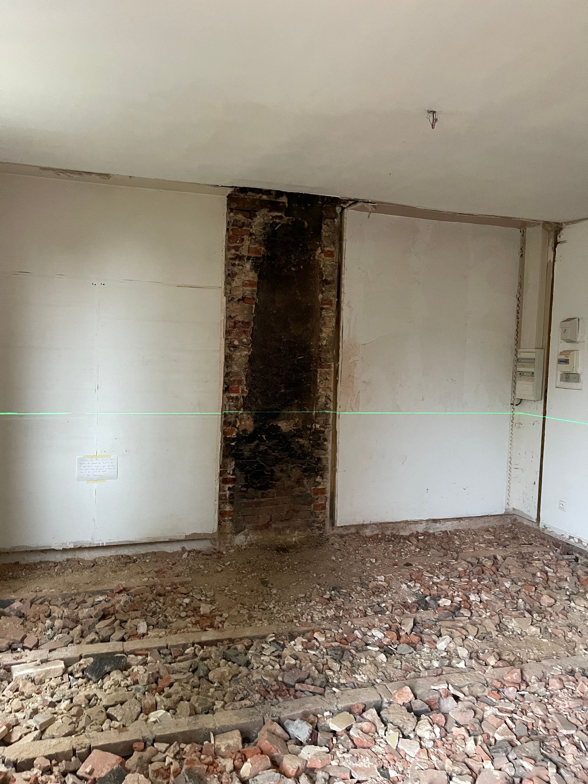 Sol d'un rez-de-chaussez stabilisé