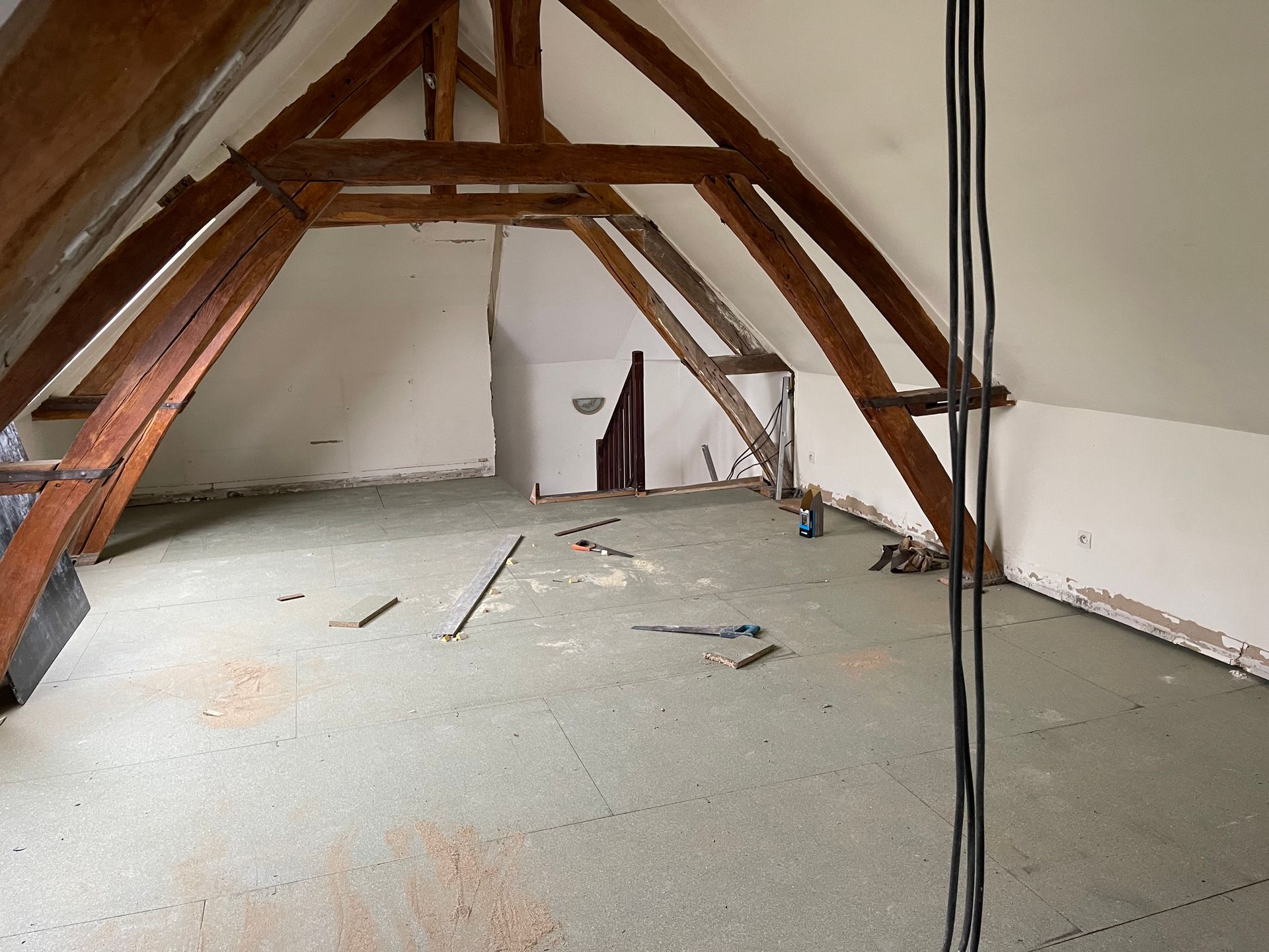 Création d'un nouveau plancher dans les combles