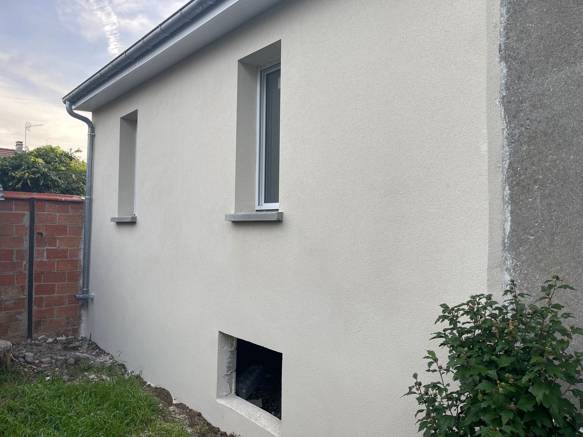 Mur de derrière d'une maison