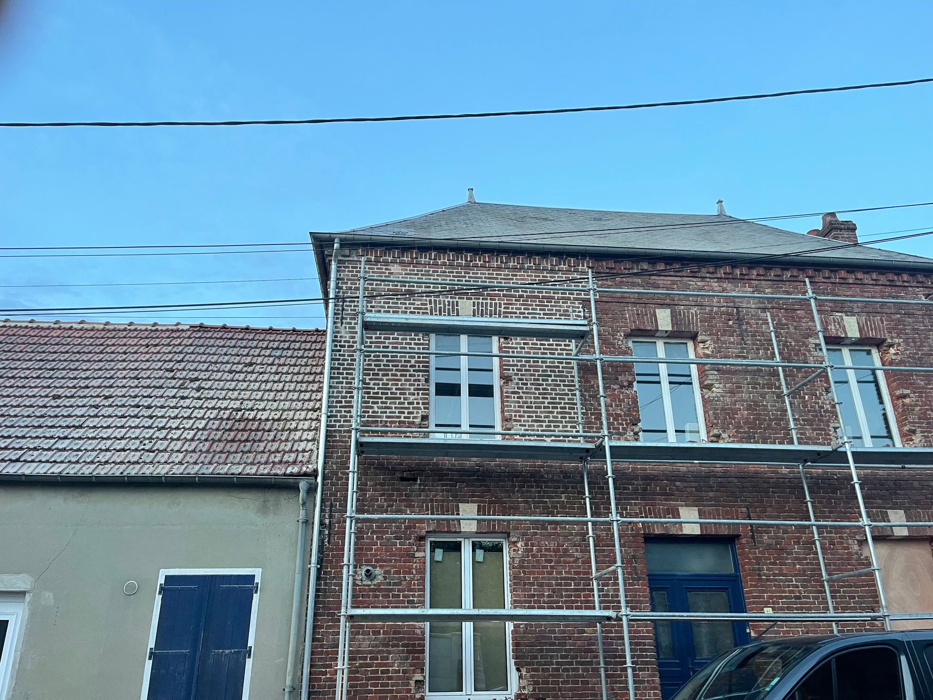 Échafaudage pour ravalement de façade