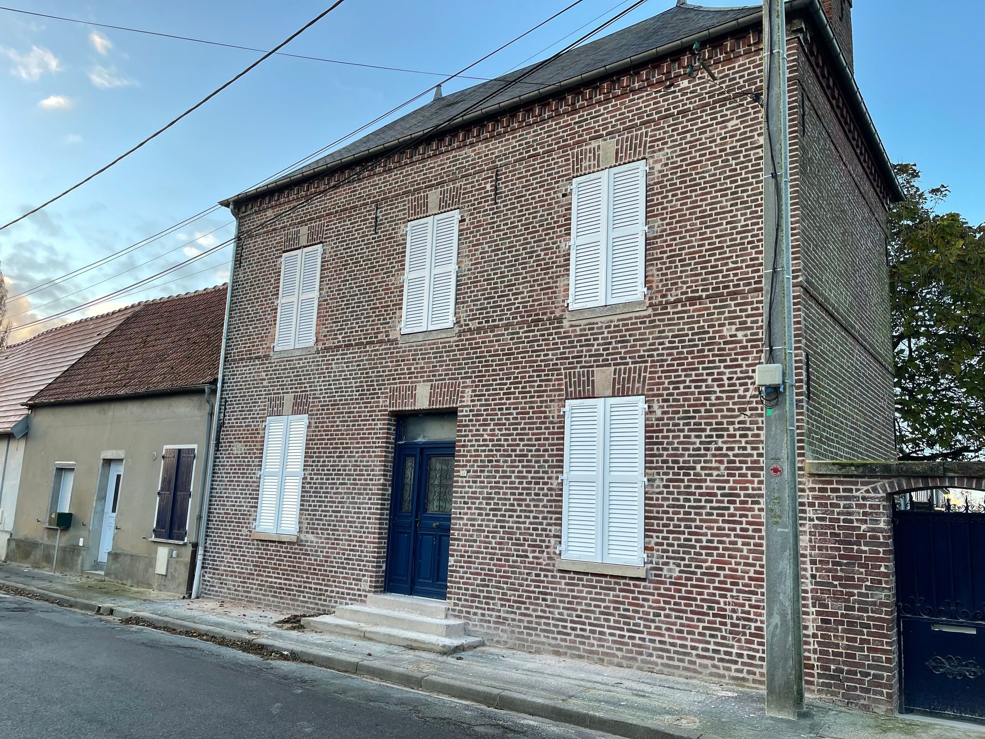 Maison en briques après ravalement