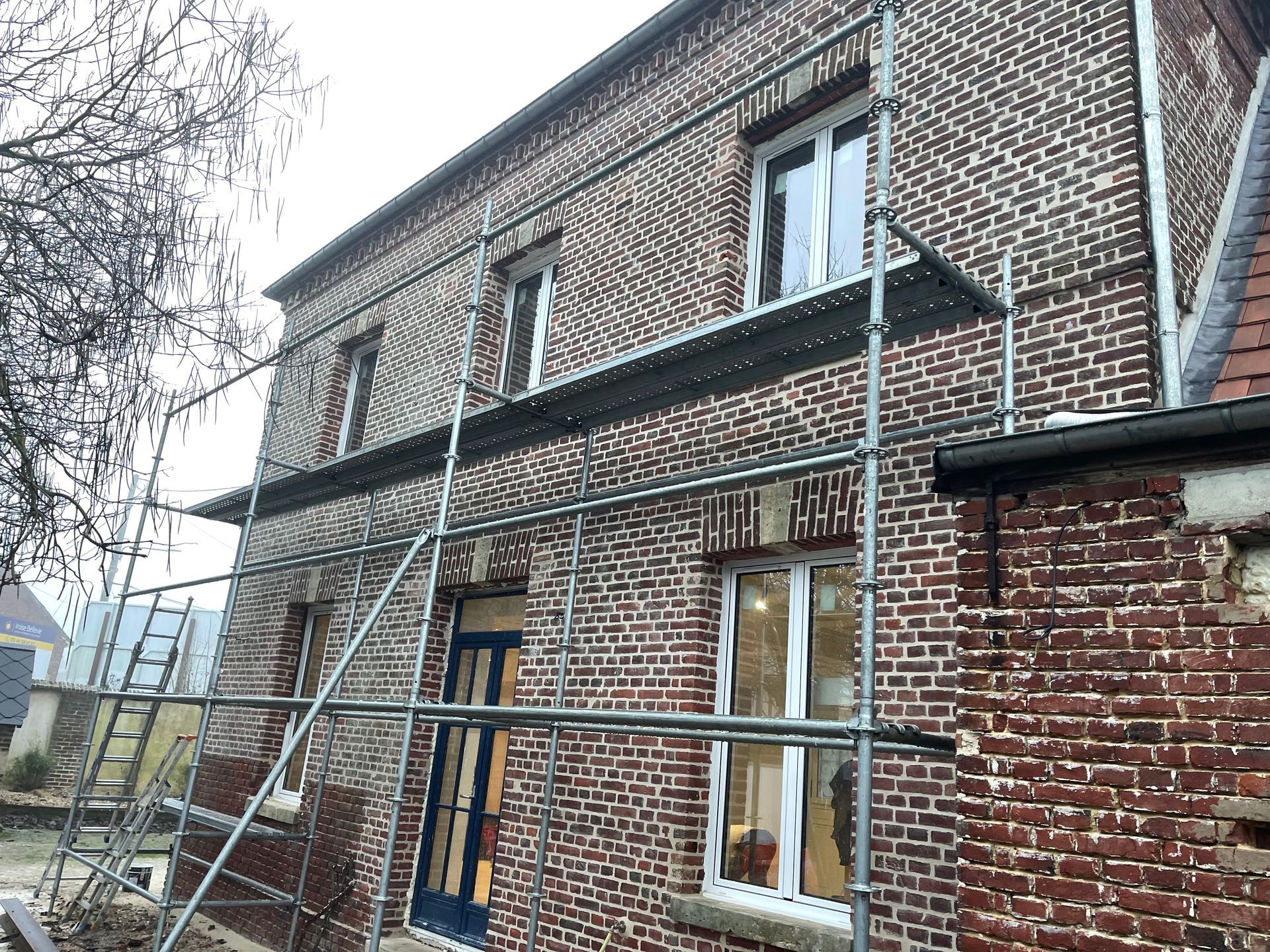 Travaux de ravalement de façade